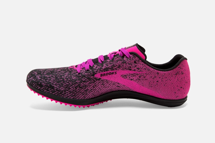 Brooks Mach 19 Spikeless Spikes Löparskor Dam - Rosa/Svarta - 0536-TQROA